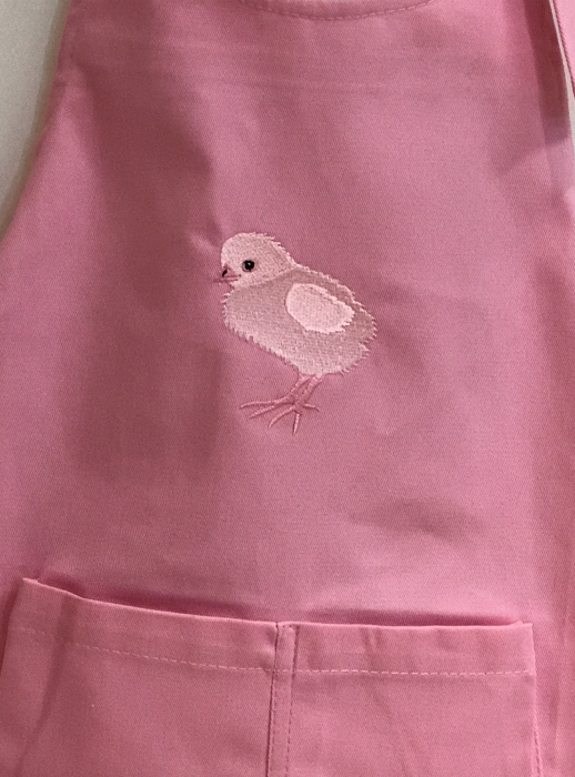 Kinderlatzschürze Pink Küken